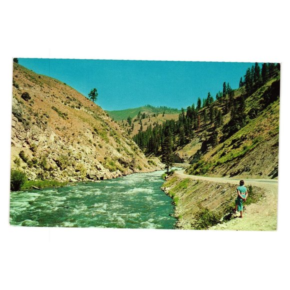 Vintage Postcard Payette River Horseshoe Bend Idaho Highway 15 McCall - Picture 1 of 2